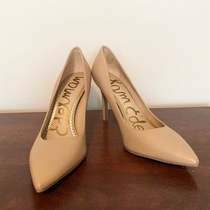 Sam Edelman Nude Leather Pumps